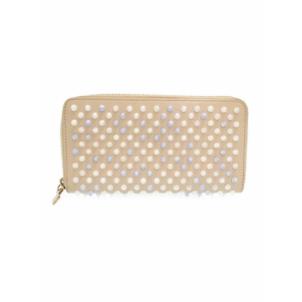 Christian Louboutin Panettone Studded Round Zipper Long Wallet